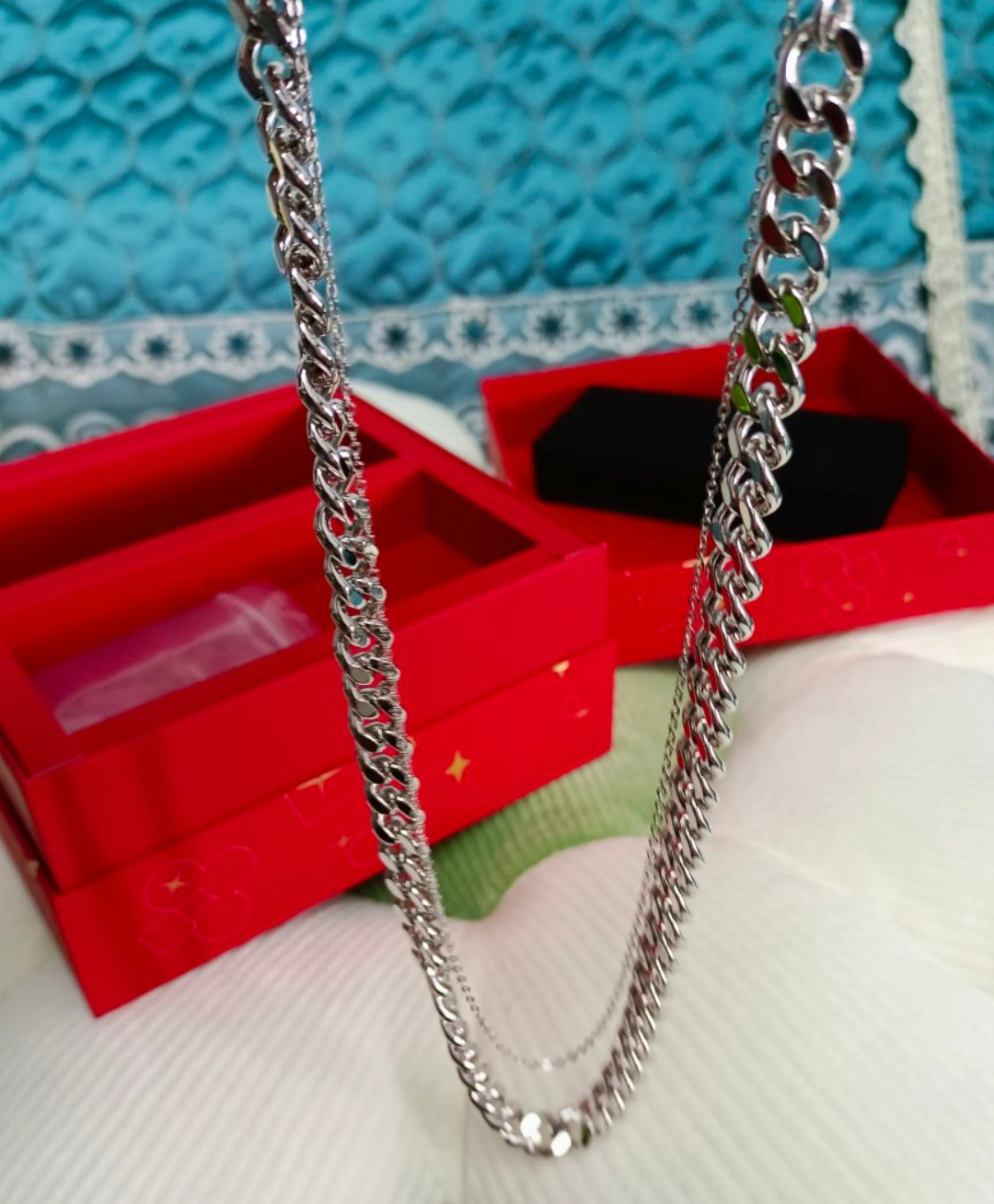 custom review-Abyb Charming Rhodium Покрытый Устойчивый к Окислительному Эффекту Простая Цепь Унисекс