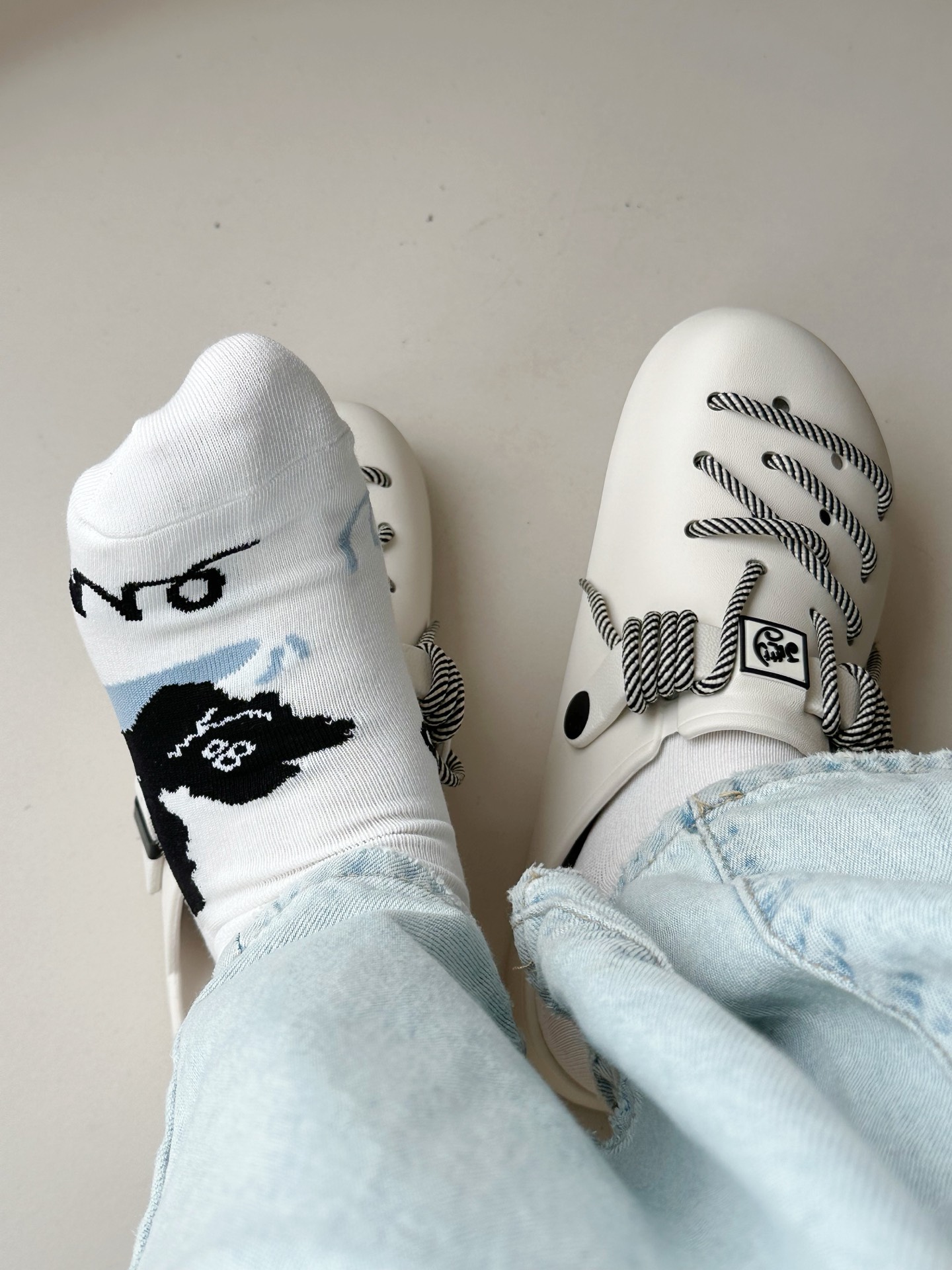 这组船袜太适合配洞洞鞋了!巨可爱!