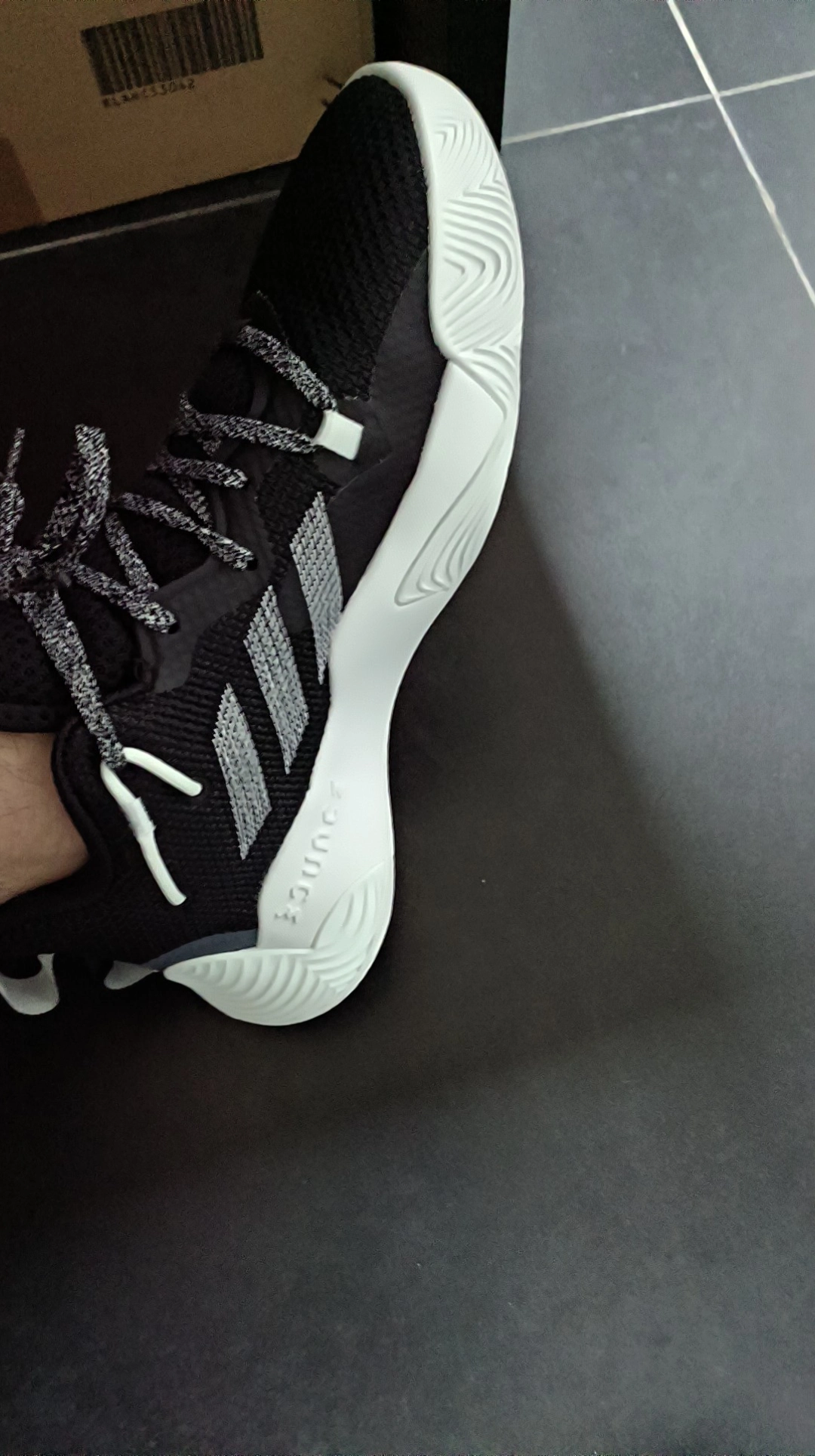 custom review-Adidas Harden Stepback 3 MID Топ Баскетбольные кроссовки Унисекс Черный белый