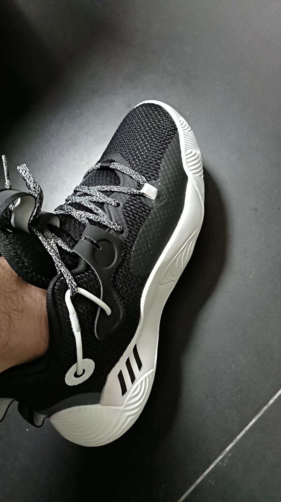 custom review-Adidas Harden Stepback 3 MID Топ Баскетбольные кроссовки Унисекс Черный белый