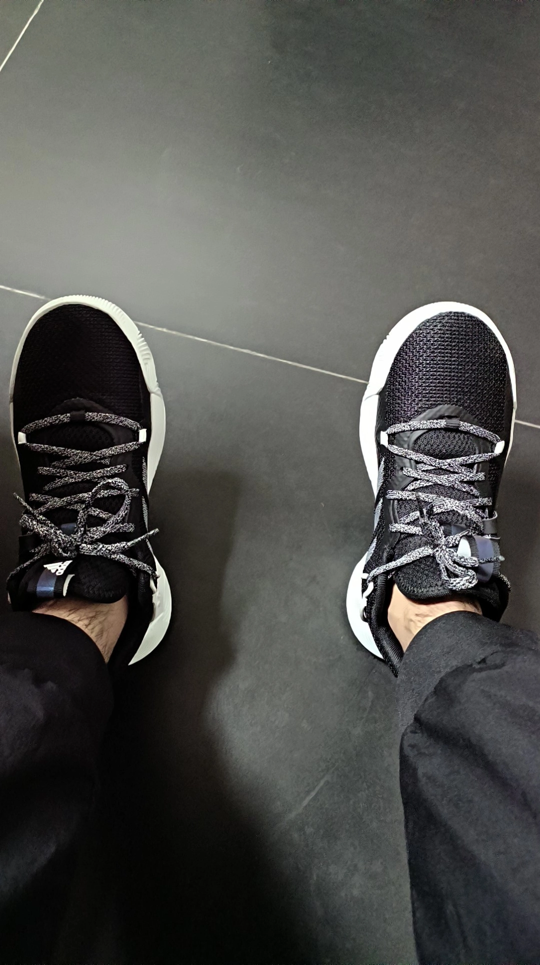 custom review-Adidas Harden Stepback 3 MID Топ Баскетбольные кроссовки Унисекс Черный белый