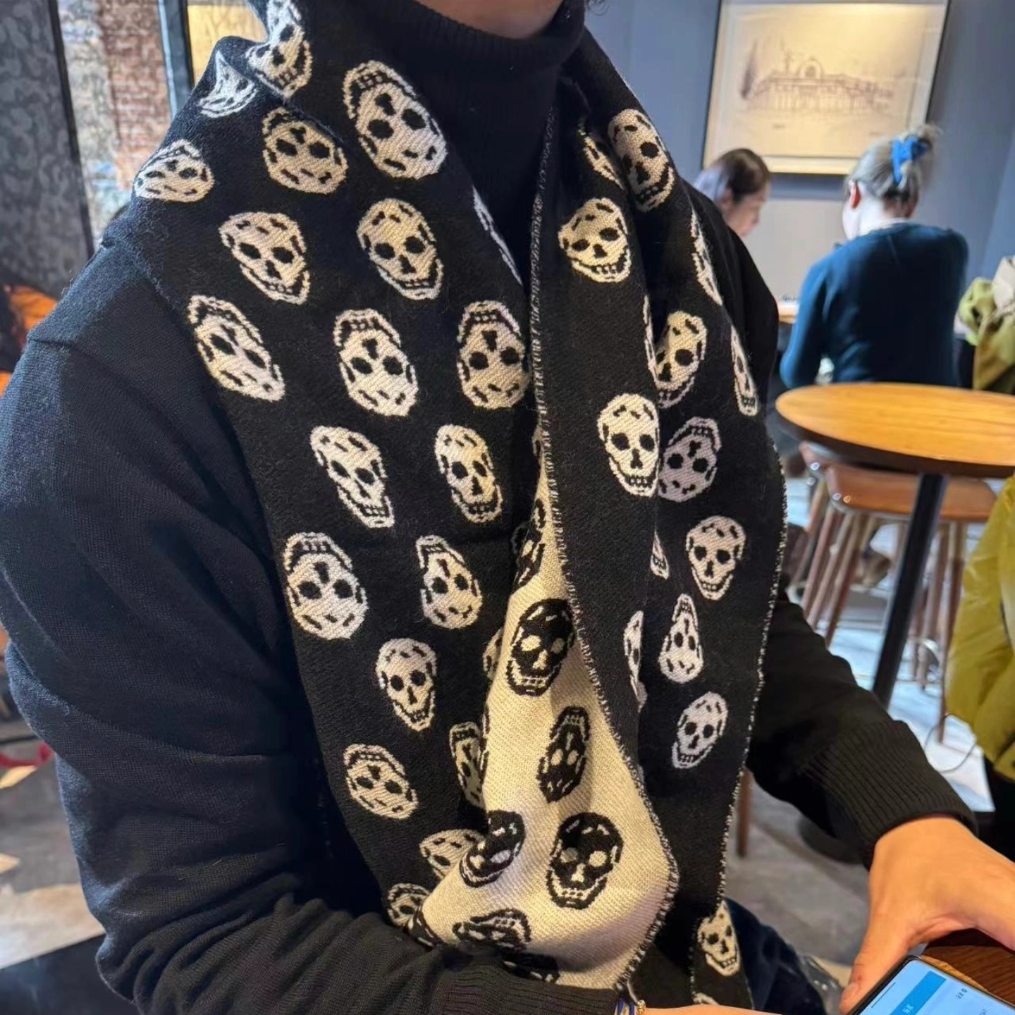 custom review-Alexander McQueen Вязаные Шарфы Унисекс Черный