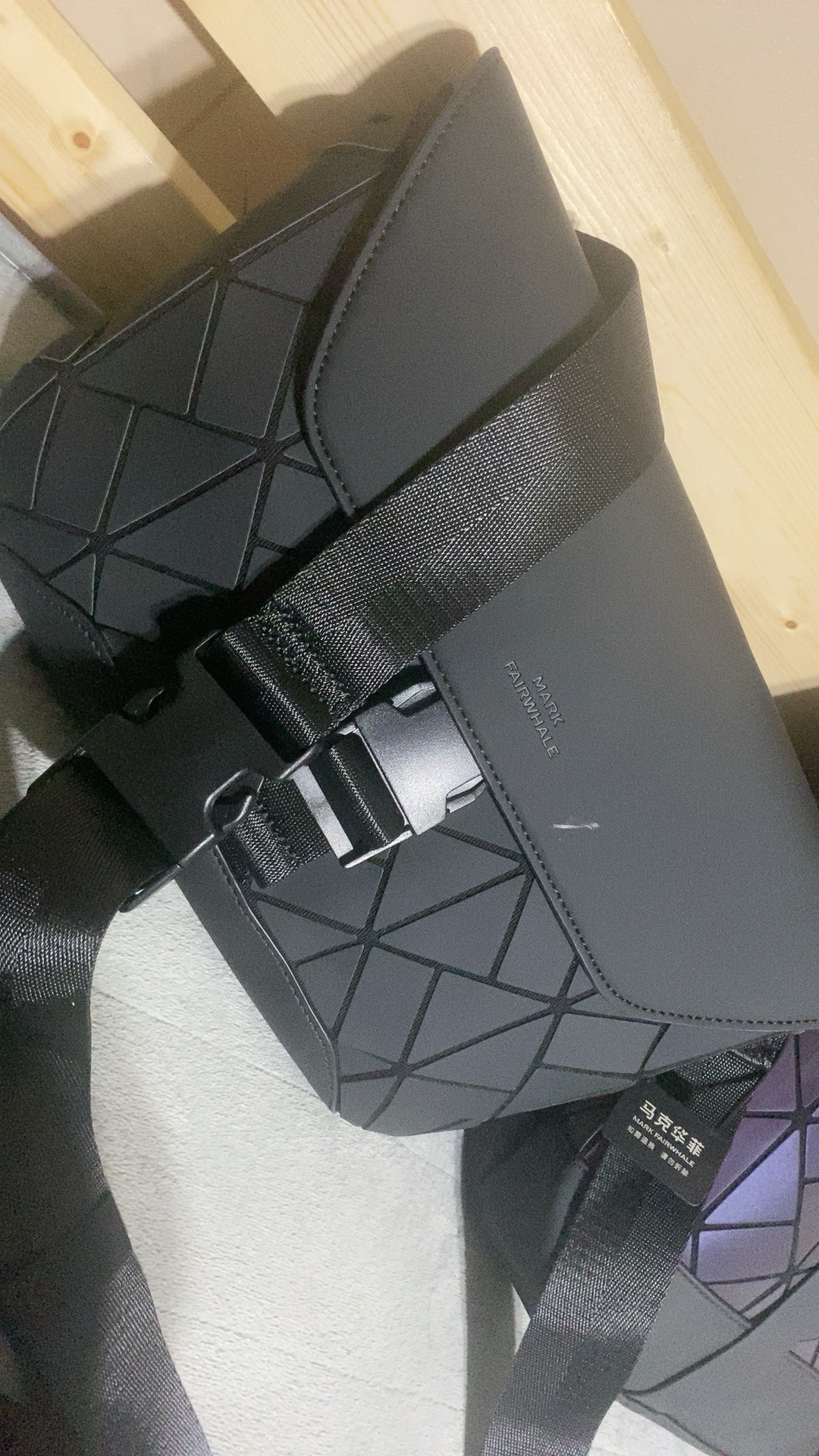 custom review-FAIRWHALE ПУ (полиуретан) Рюкзак Ноутбук Сумка Рюкзак Большой Унисекс Черный