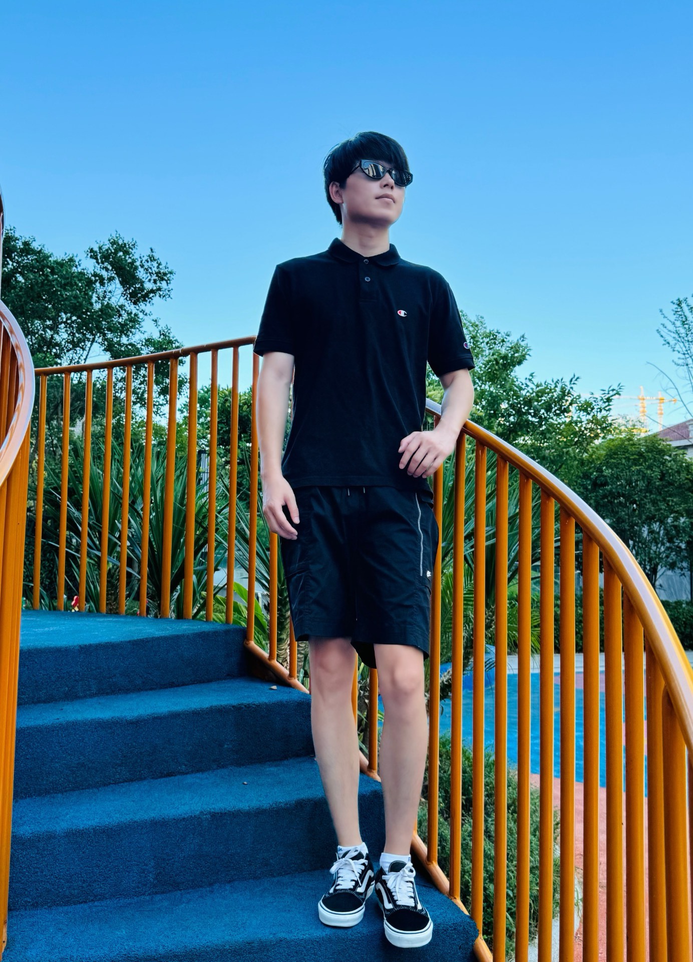 男生穿夏季polo衫短裤ootd!