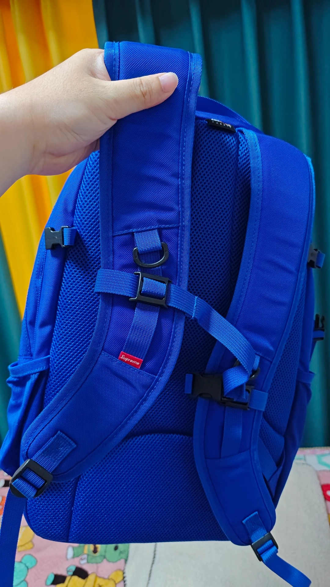 custom review-Supreme SS18 Нейлоновый рюкзак унисекс синий