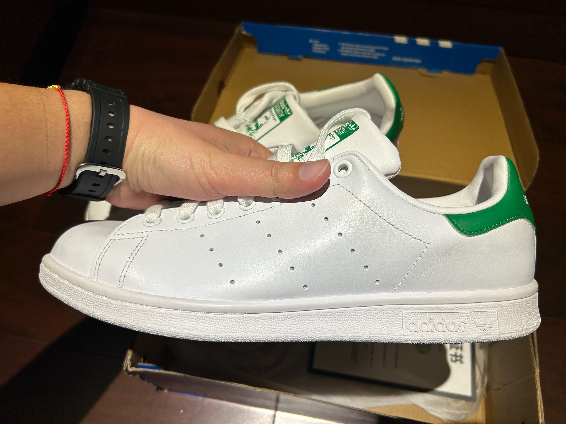 custom review-Adidas Originals Stan Smith Белый Зеленый Противоскользящий Устойчивый к Износу Легкий Низкий Топ