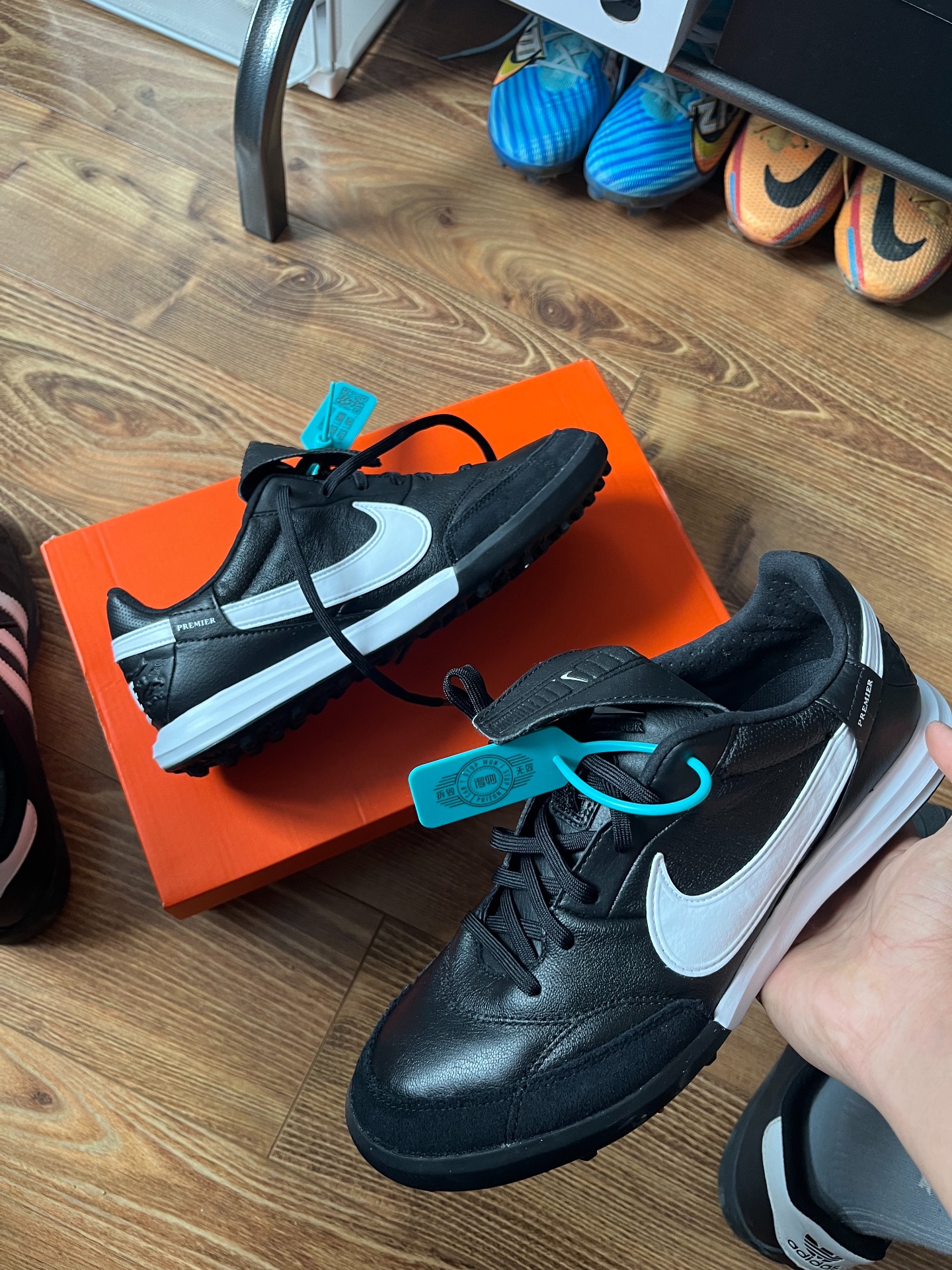 custom review-Nike Premier 3 TF Шипы Футбольные бутсы Мужской Черный