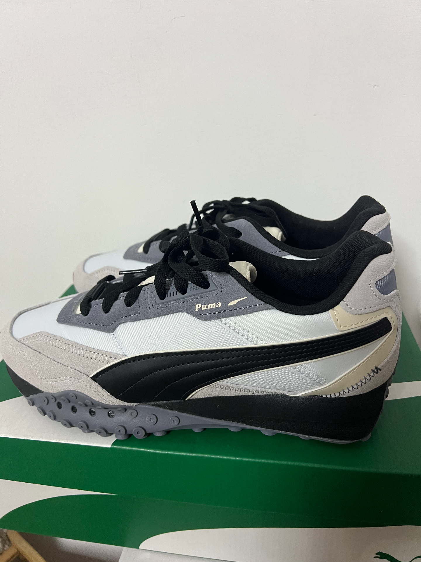 custom review-PUMA Blktop Rider Устойчивый к истиранию Низкий топ Повседневная городская обувь для коммутирования и бега Унисекс Белый Серый Черный