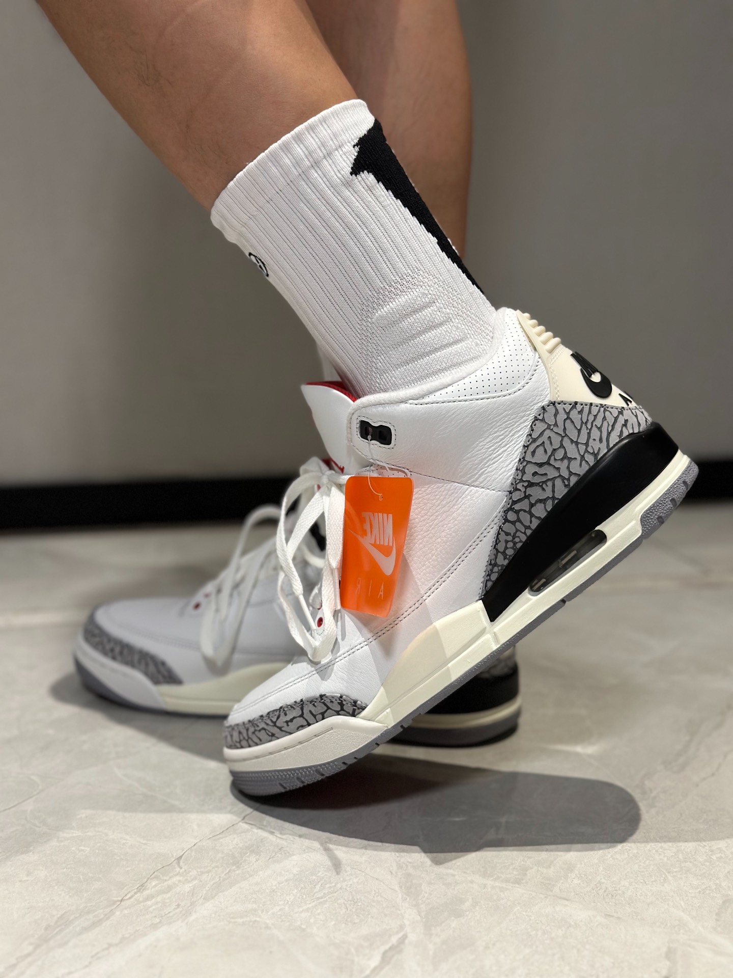 custom review-Jordan 3 Retro White Cement Reimagined