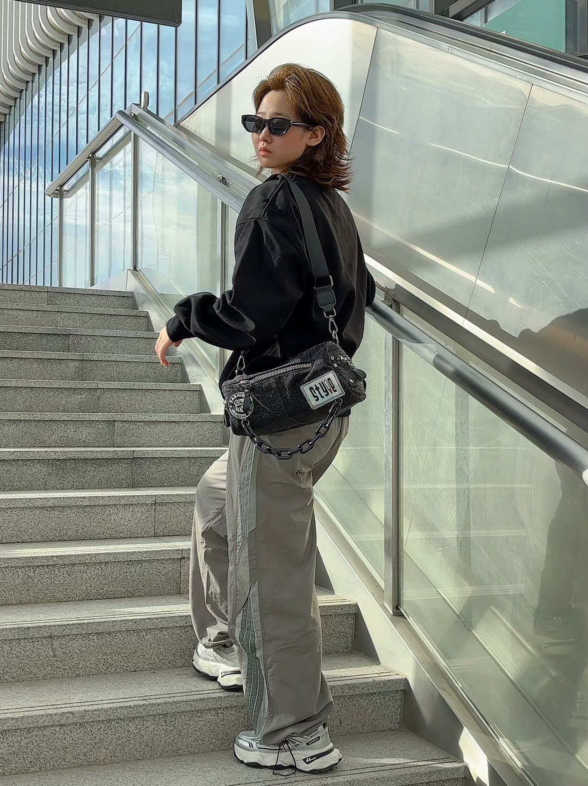 设计感满满的牛仔帆布包🩶