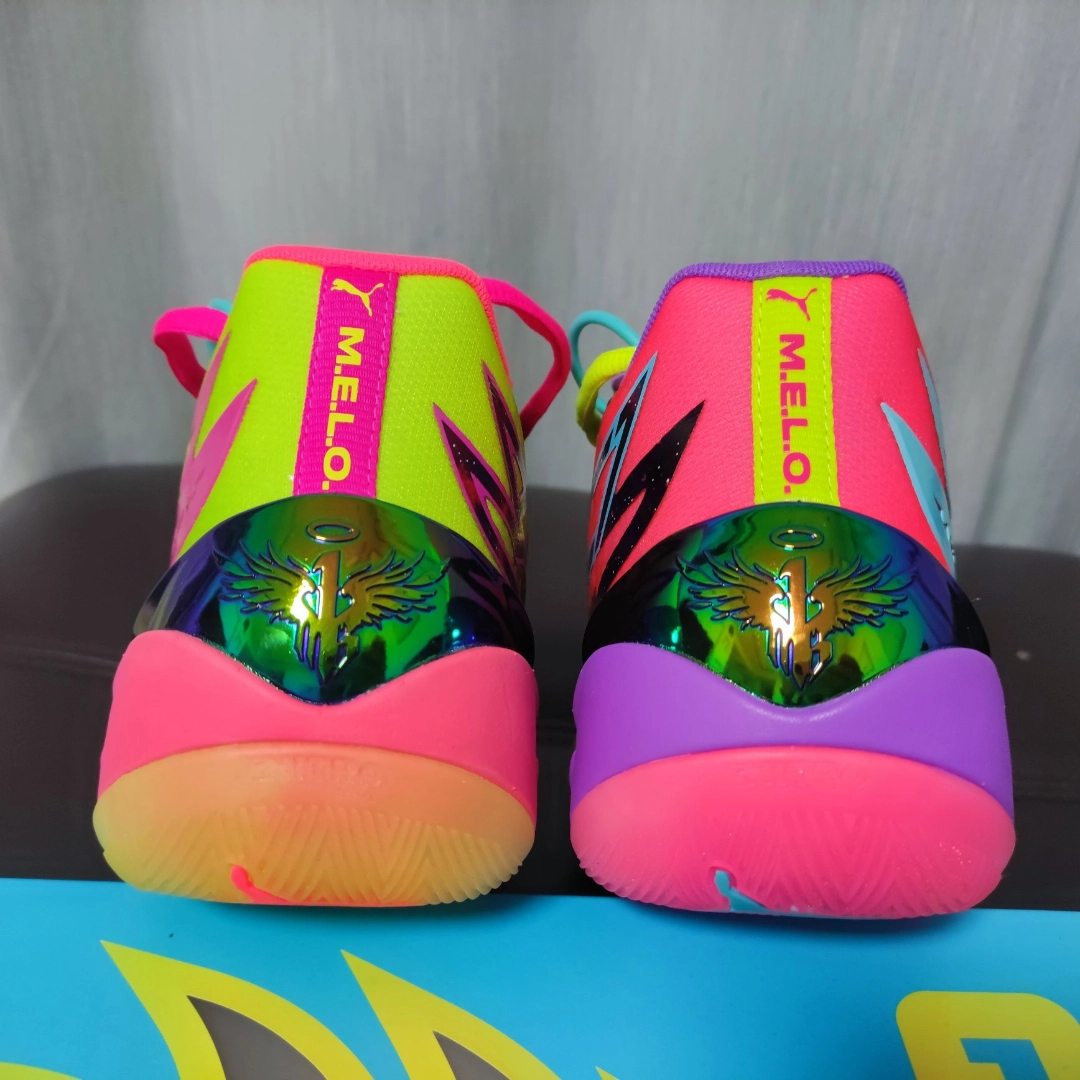 custom review-LaMelo Ball X PUMA MB.02 LaMelo Ball MB.02 Be You Устойчивый к истиранию MID Баскетбольные кроссовки Унисекс Розовый Фиолетовый