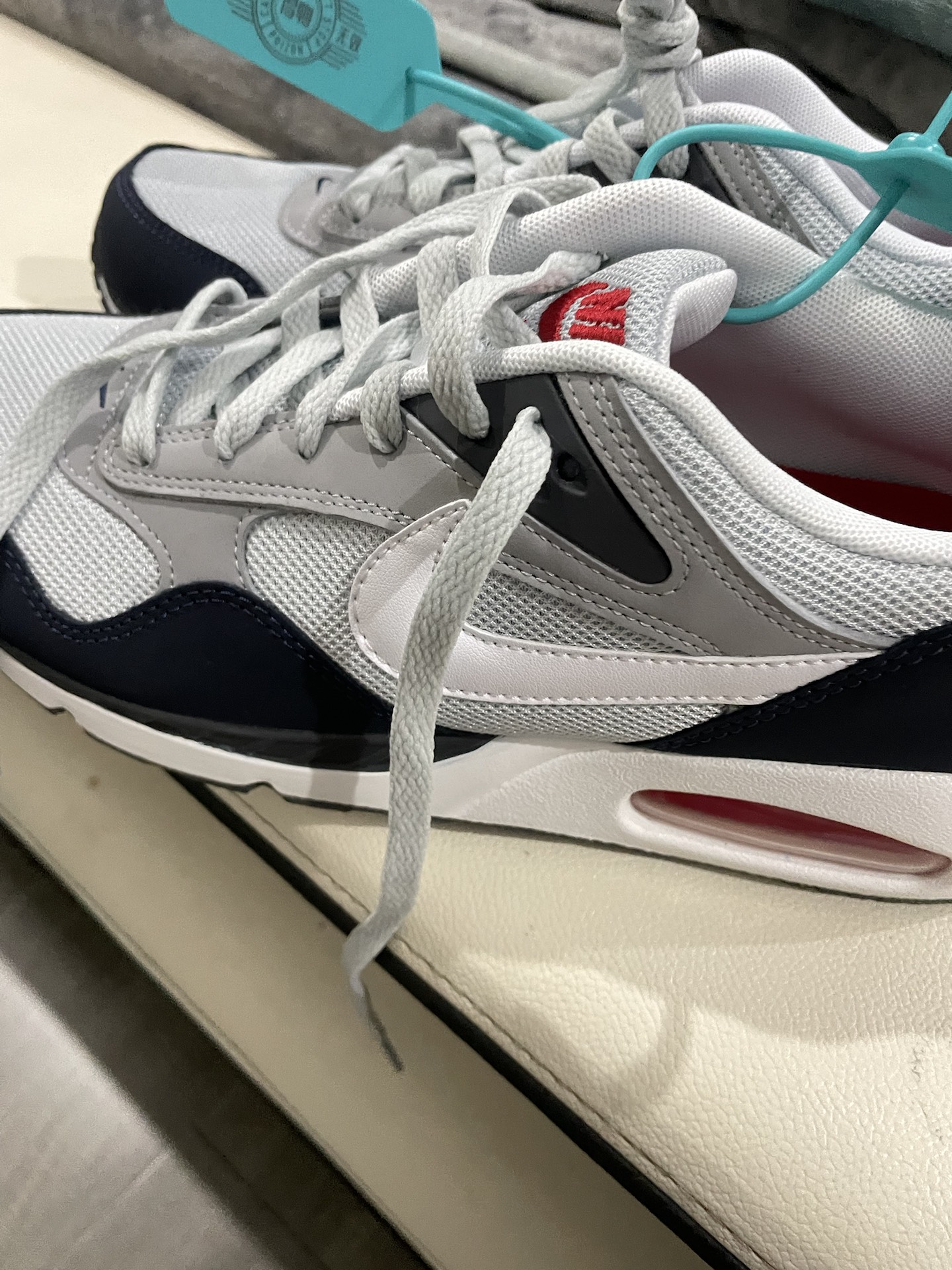 custom review-Nike Air Max Correlate Аbrasion Resistant Низкий Топ Casual Мужской Серый Белый