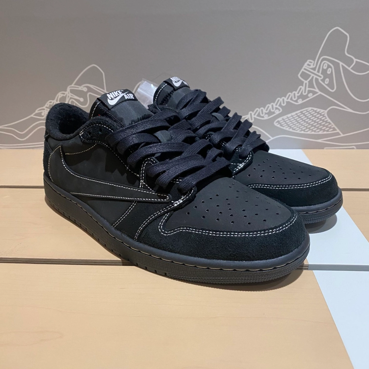 custom review-Jordan 1 Retro Low OG SP Travis Scott Black Phantom