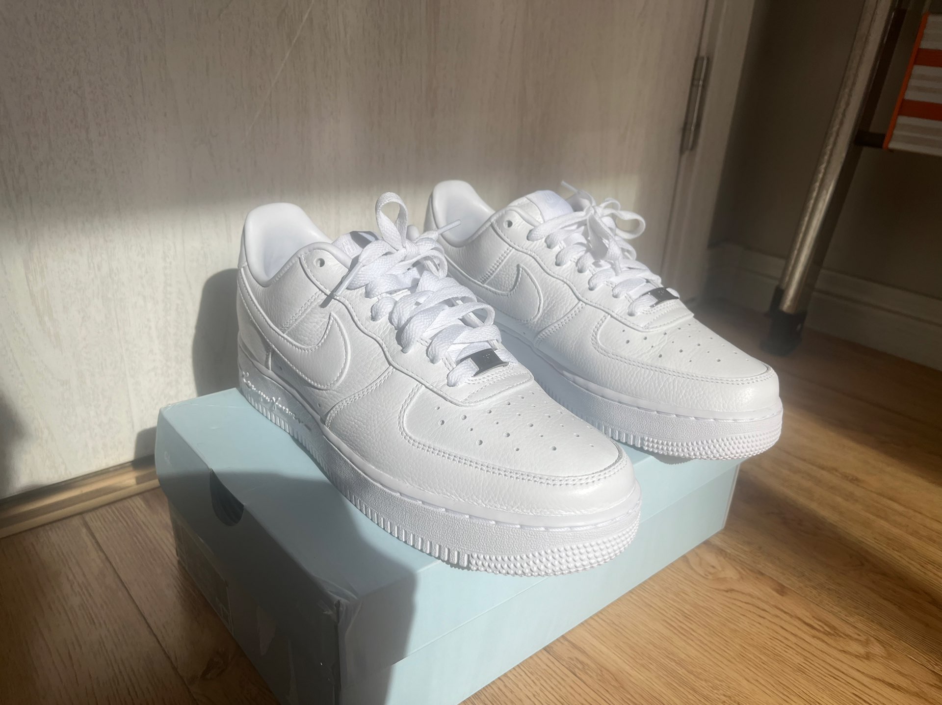 custom review-NOCTA x Nike Air FORCE 1 Certified Boy Low Top Скейтборд Кроссовки Unisex Pure White