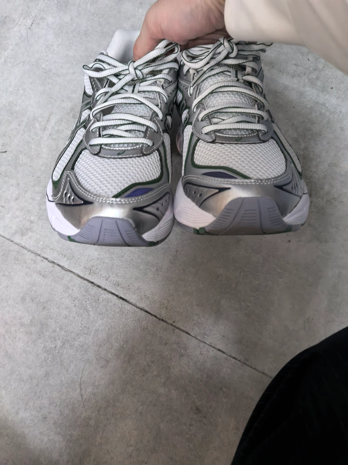 custom review-ASICS GT 2160 Low Топ Повседневные Беговые Кроссовки Унисекс Белый Серебряный Зеленый