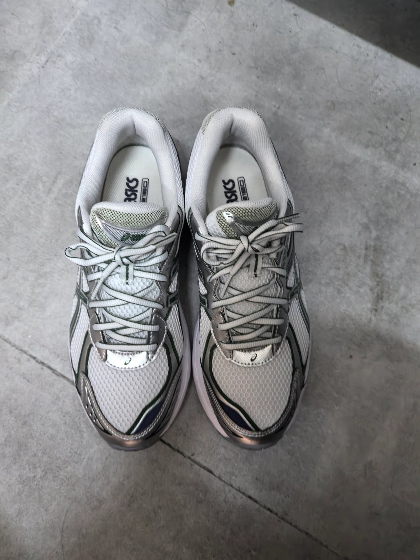 custom review-ASICS GT 2160 Low Топ Повседневные Беговые Кроссовки Унисекс Белый Серебряный Зеленый