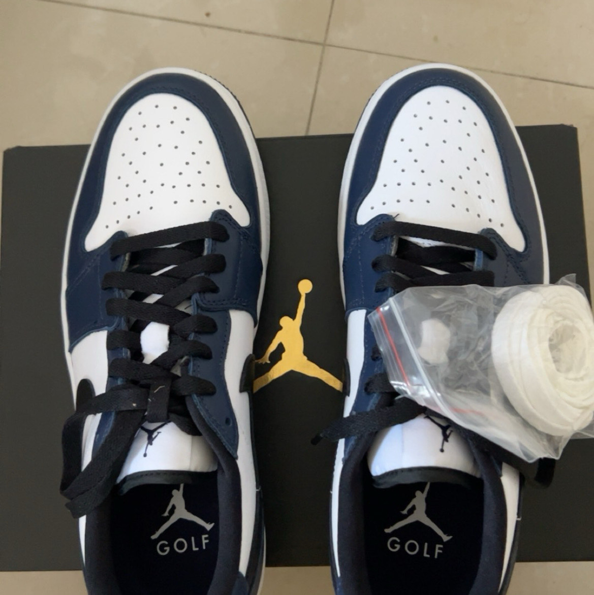 custom review-Air Jordan 1 Retro Low Golf 'Midnight Navy'