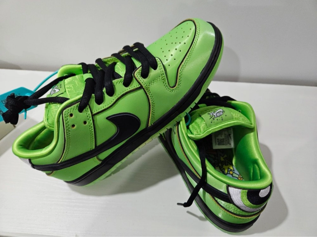 custom review-The Powerpuff Girls X Nike SB Dunk Low 'Buttercup'