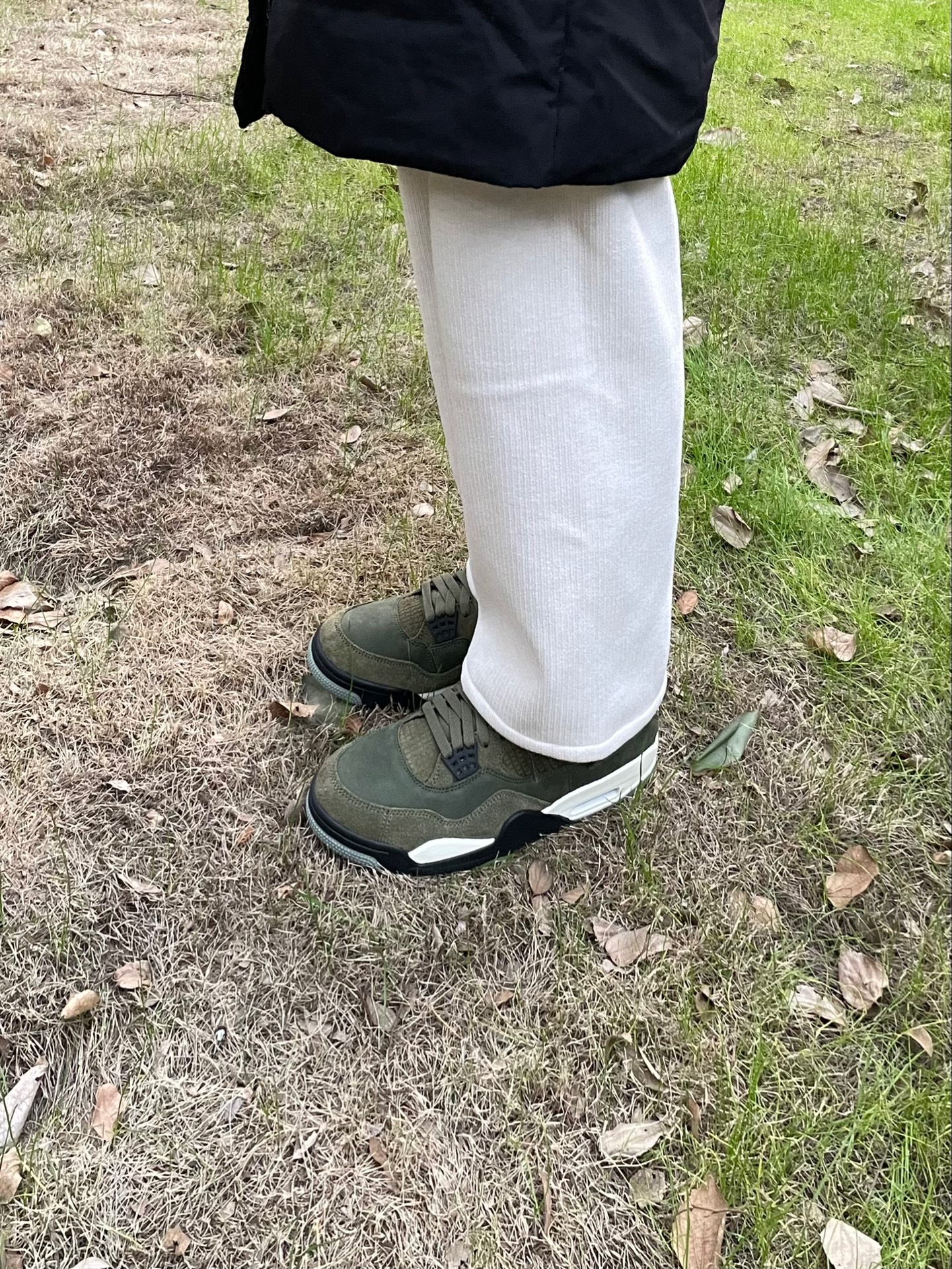 custom review-Jordan Air Джордан 4 'Оливковый' MID Топ Винтажные баскетбольные кроссовки Мужской Армейский зеленый