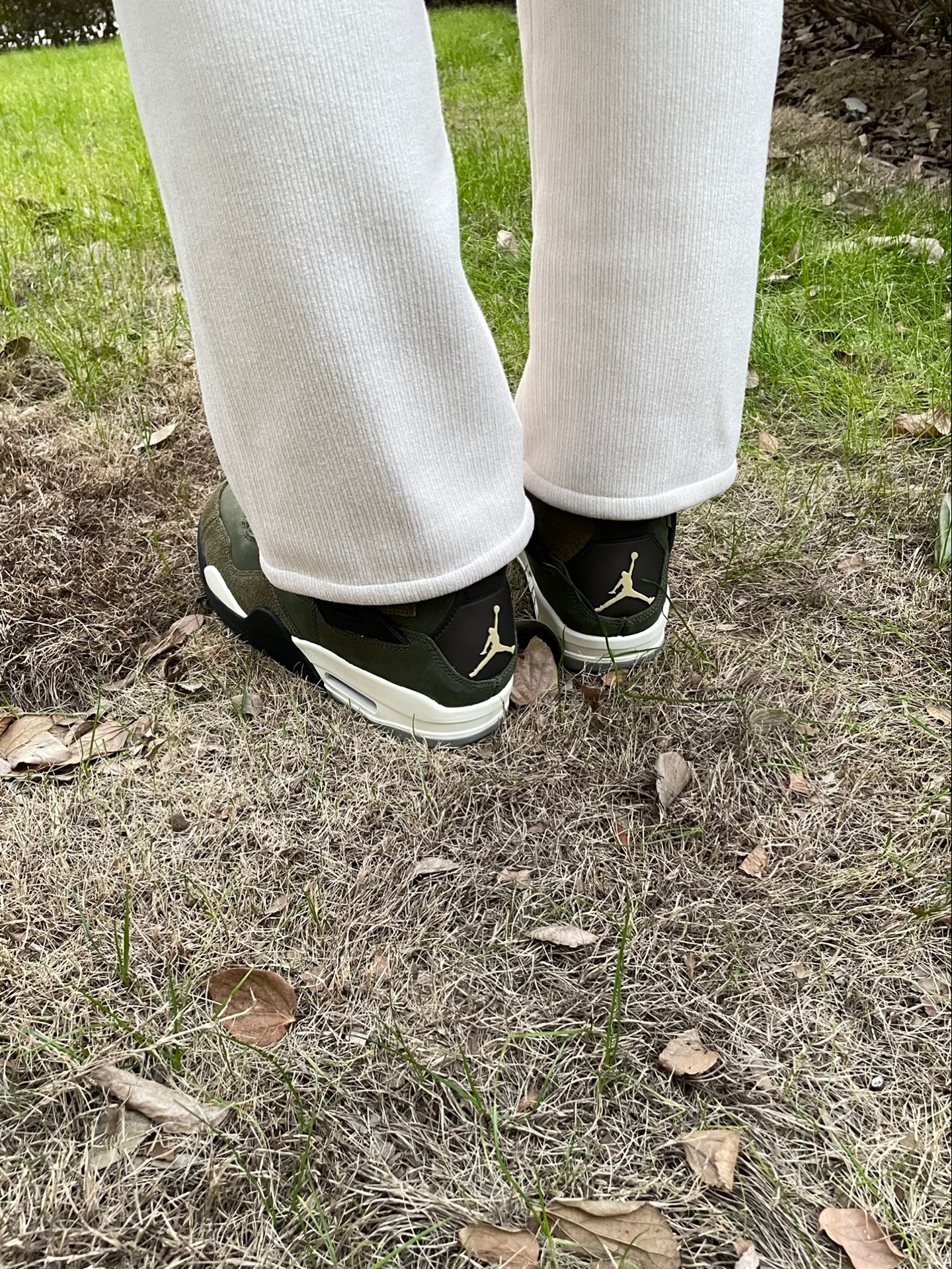 custom review-Jordan Air Джордан 4 'Оливковый' MID Топ Винтажные баскетбольные кроссовки Мужской Армейский зеленый