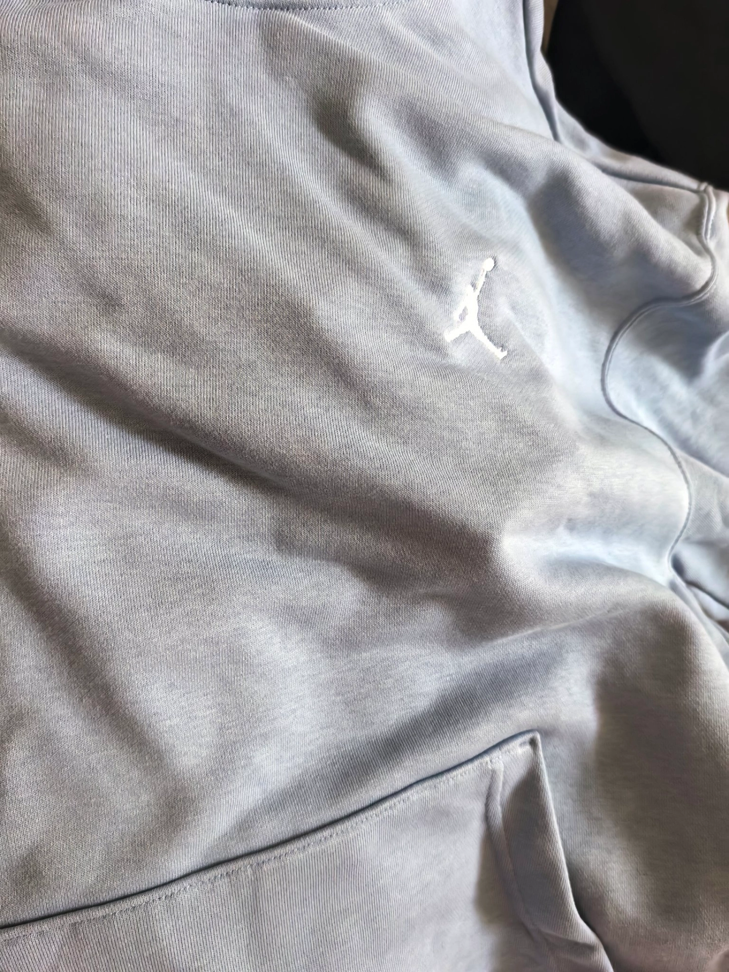 custom review-Jordan Essentials Толстовка Мужская Синяя Серый