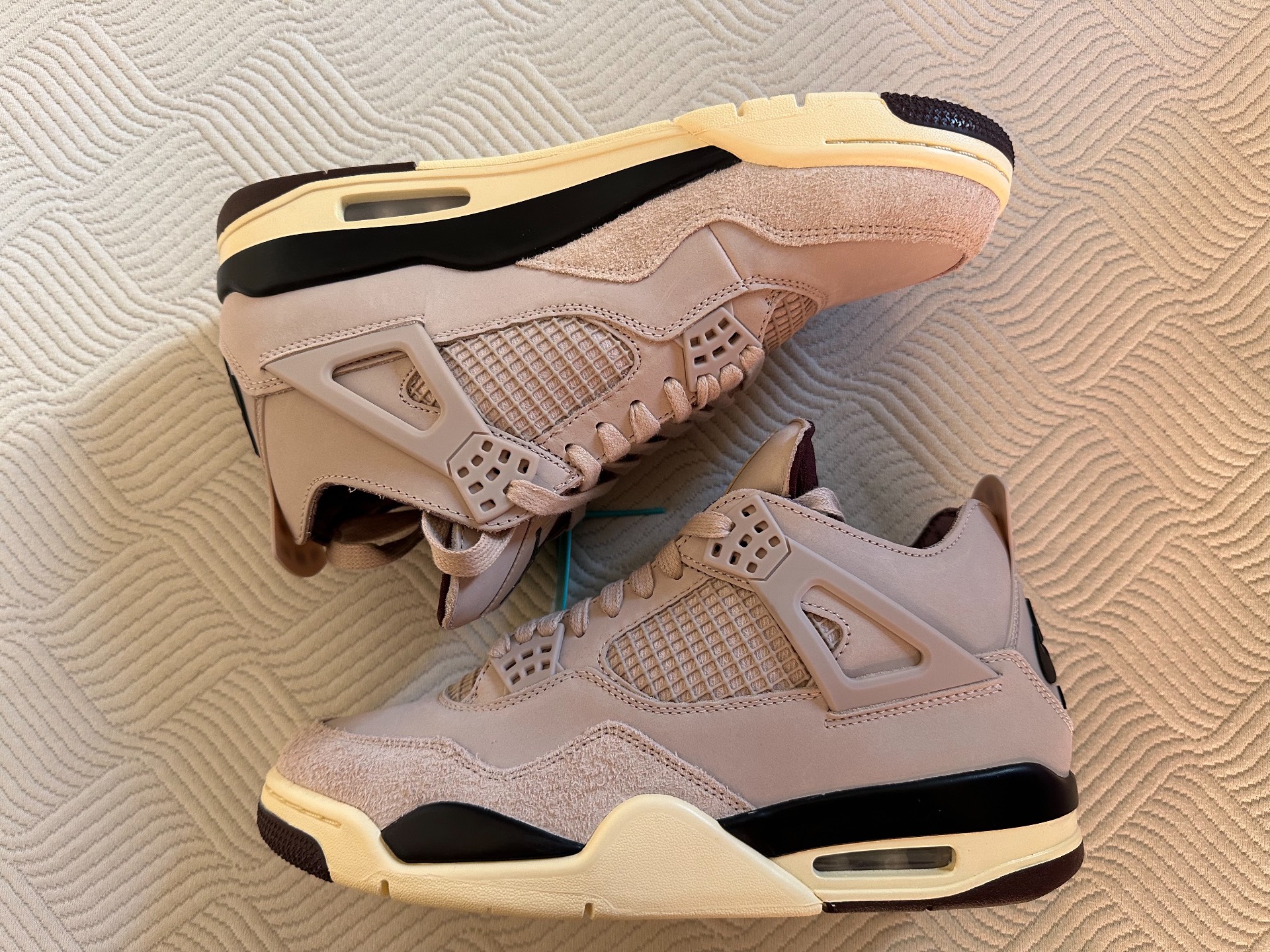 custom review-JORDAN Air Джордан 4 Винтажные баскетбольные кроссовки MID Топ Розовый Женские