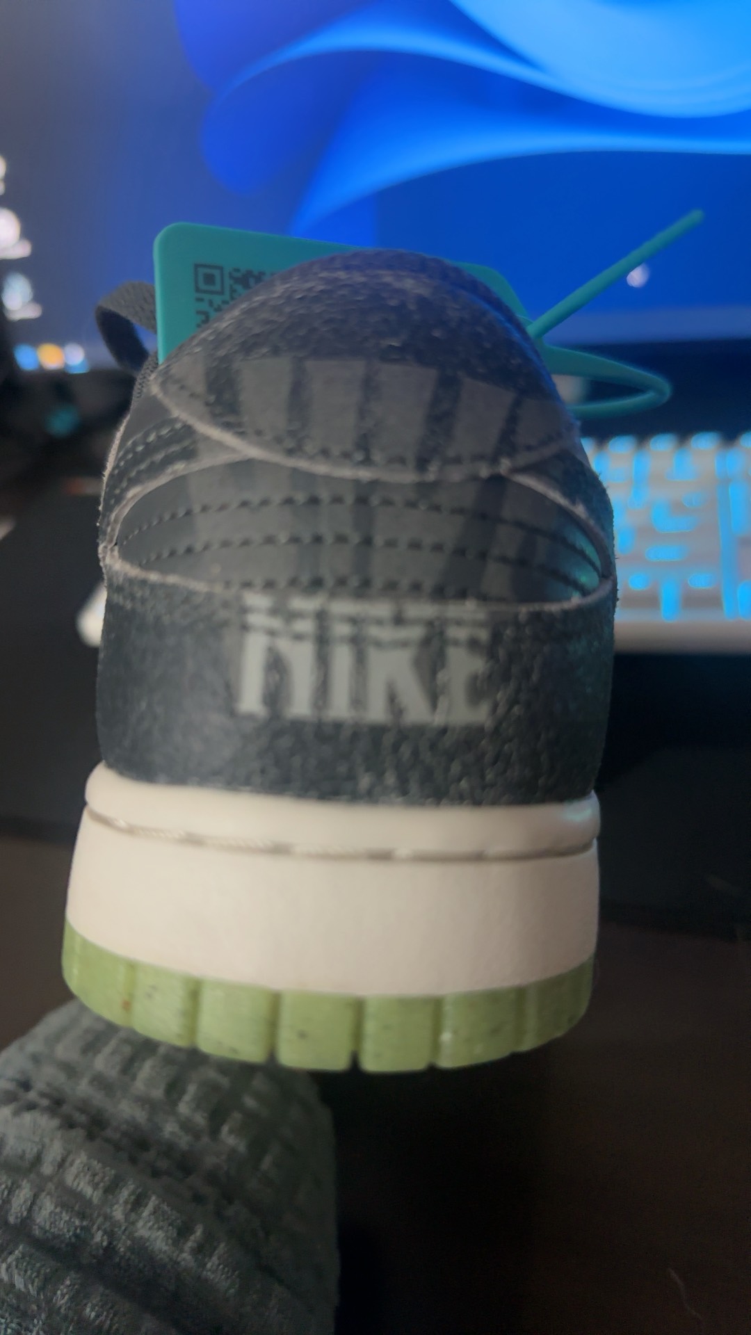 custom review-Nike Dunk Prm 'Хэллоуин' Low Топ Скейтборд Кроссовки Мужские Серый Зеленый