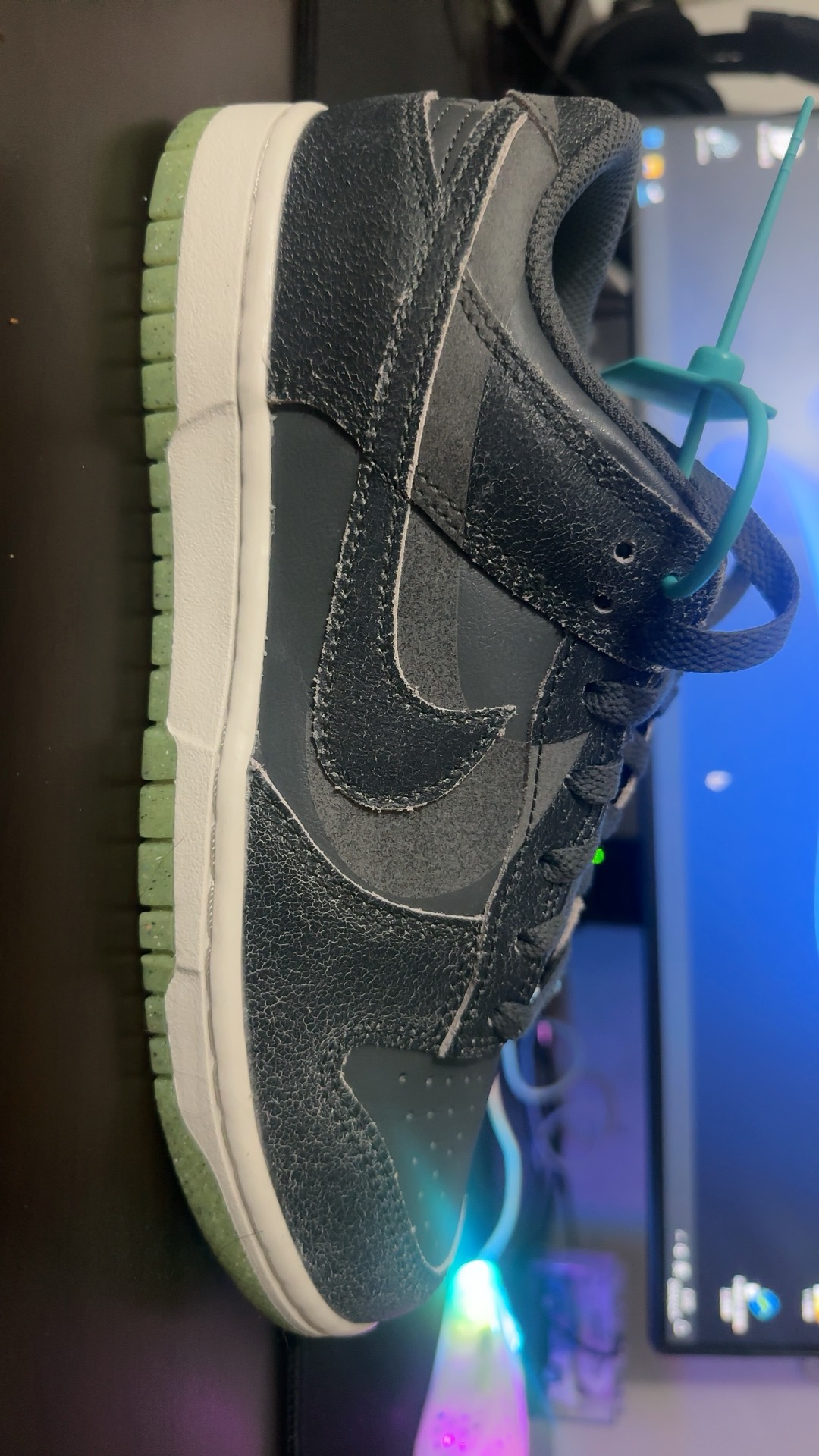 custom review-Nike Dunk Prm 'Хэллоуин' Low Топ Скейтборд Кроссовки Мужские Серый Зеленый