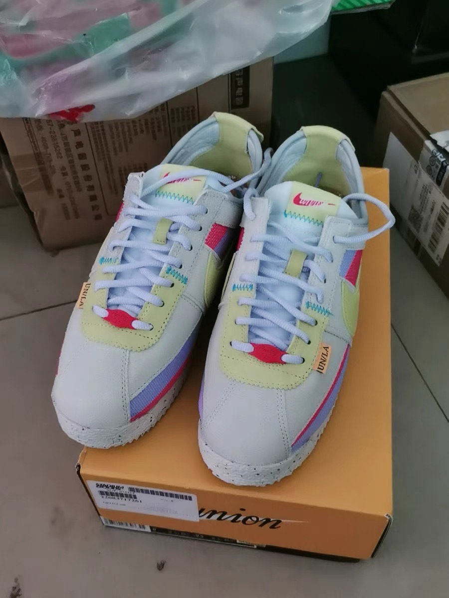 custom review-Union LA x Nike Cortez Low Топ Повседневный Городской Коммутирование Беговые кроссовки Унисекс Бежево-желтый