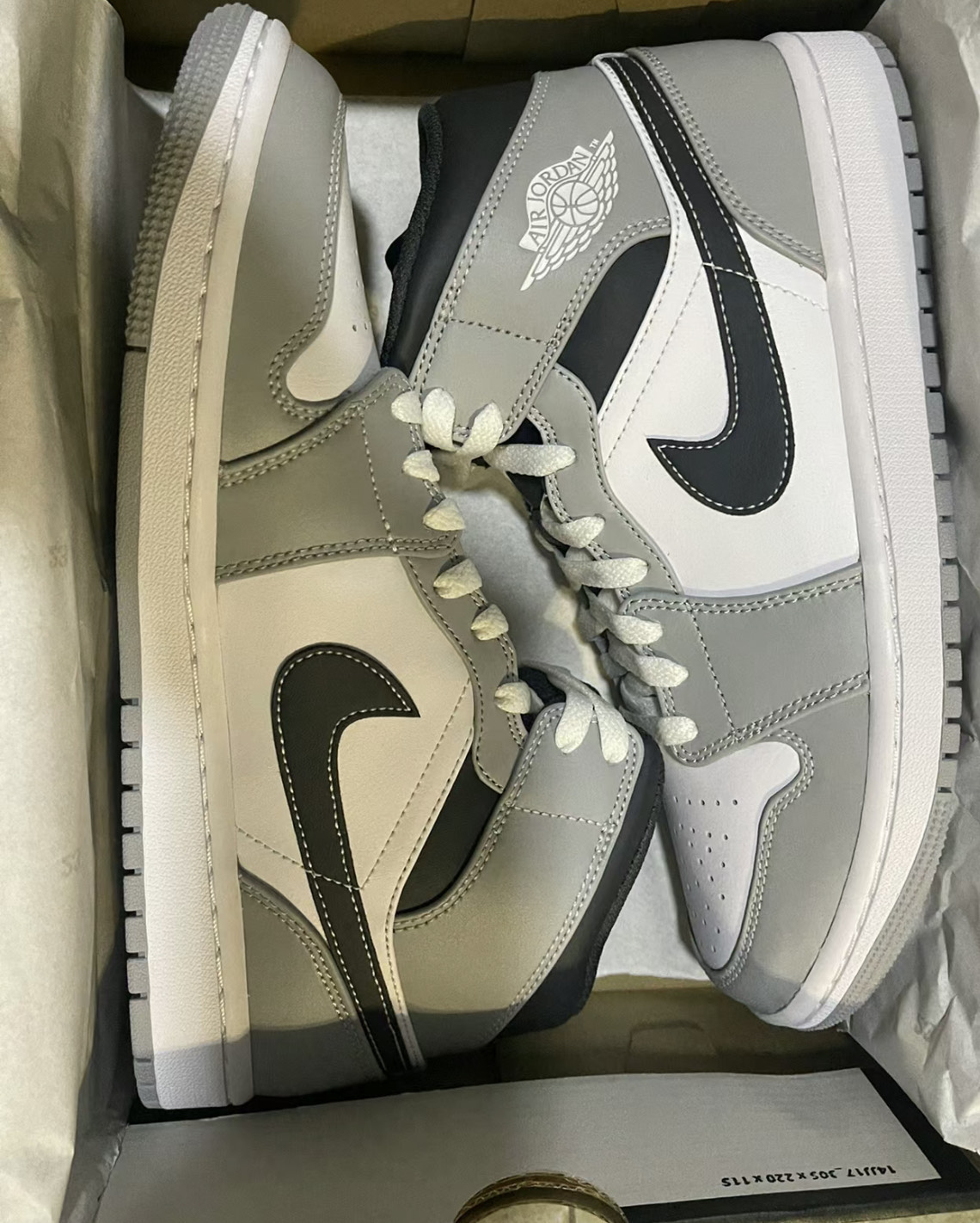 custom review-JORDAN 1 Mid Light Smoke Grey Anthracite