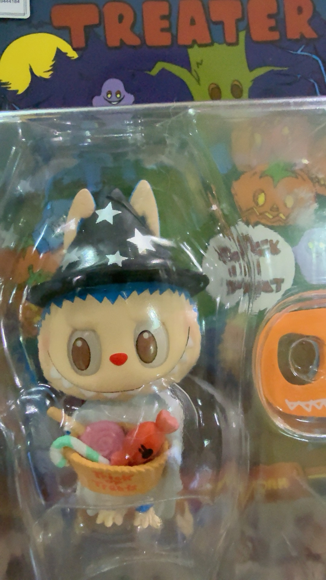custom review-POP MART THE MONSTERS LABUBU Trick-or-Treater, Фигурка, Прозрачный Слепой Бокс На Карточке