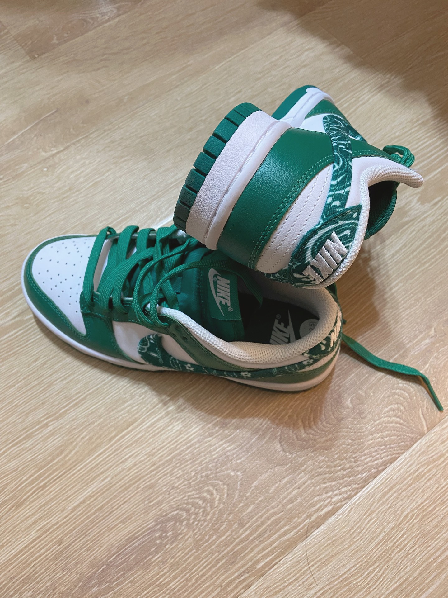 custom review-Nike Dunk Low 'Green Paisley' Women's
