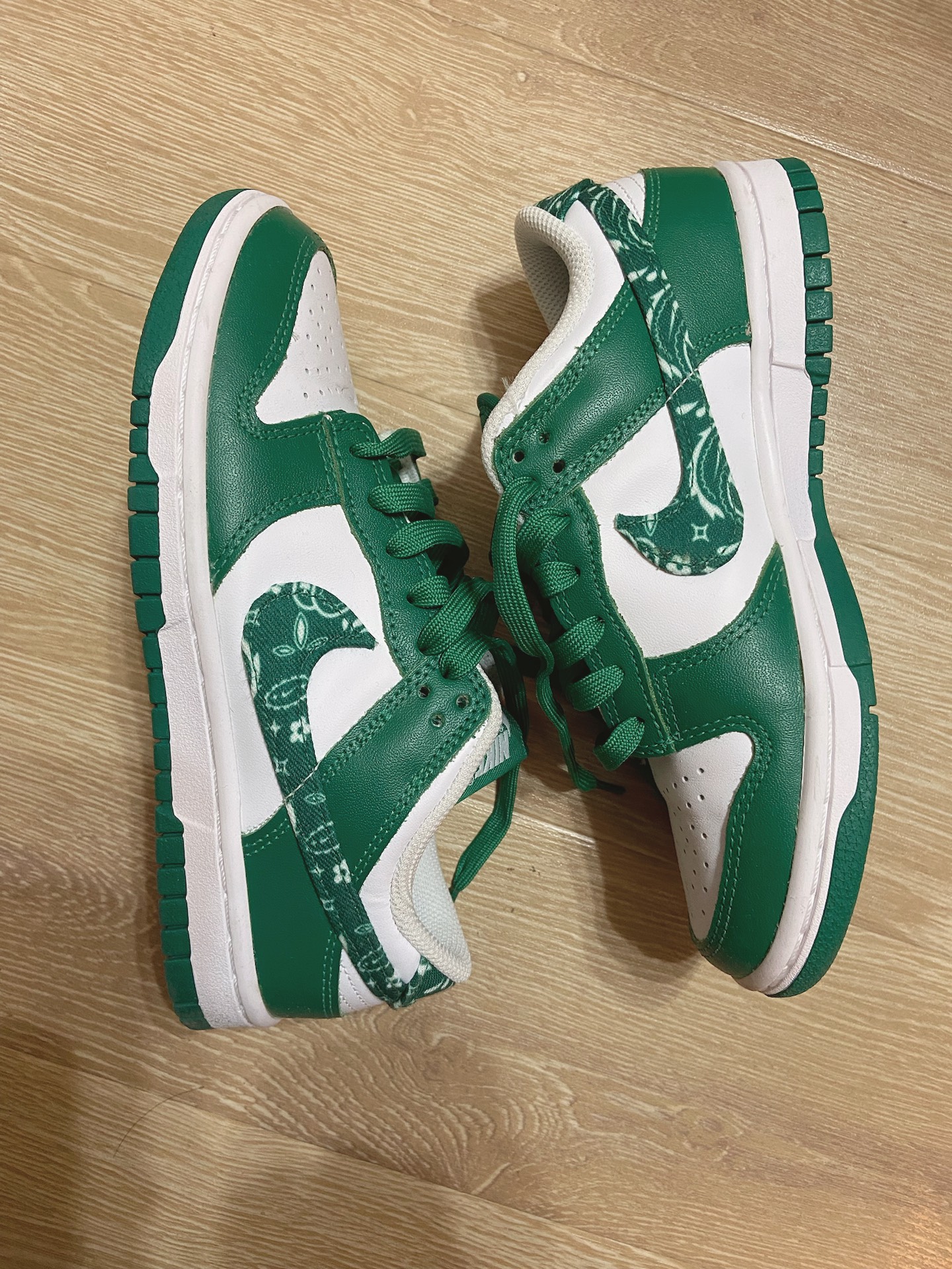 custom review-Nike Dunk Low 'Green Paisley' Women's