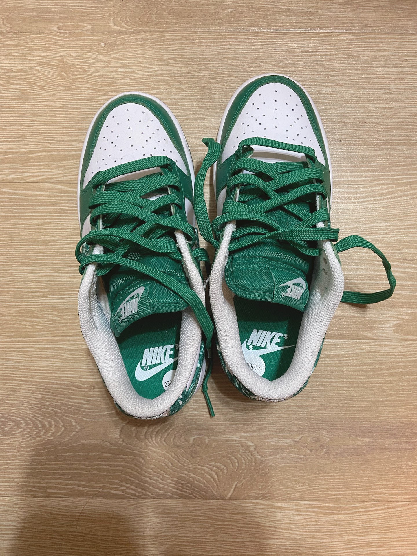custom review-Nike Dunk Low 'Green Paisley' Women's