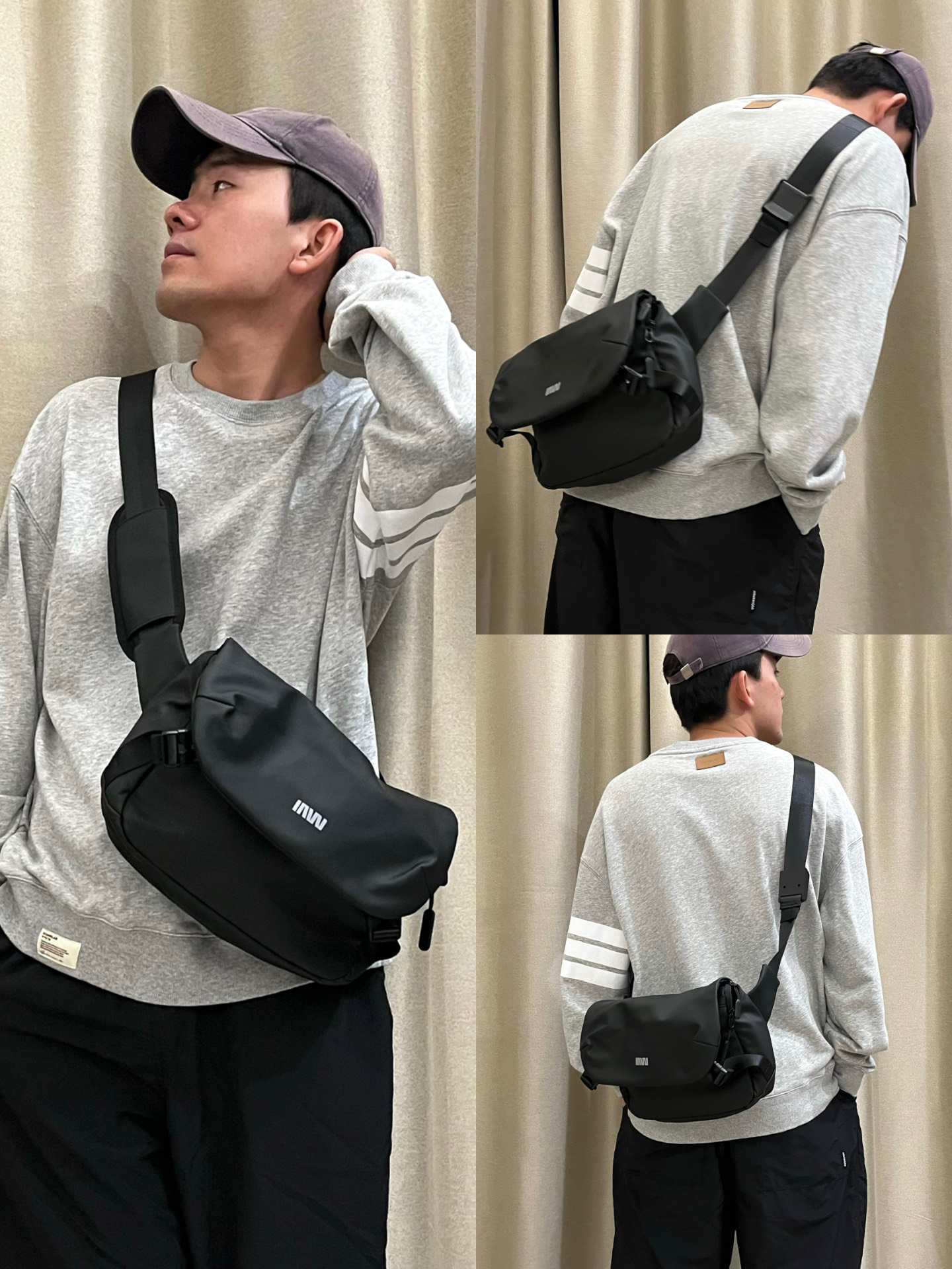 胸包这么背行吗