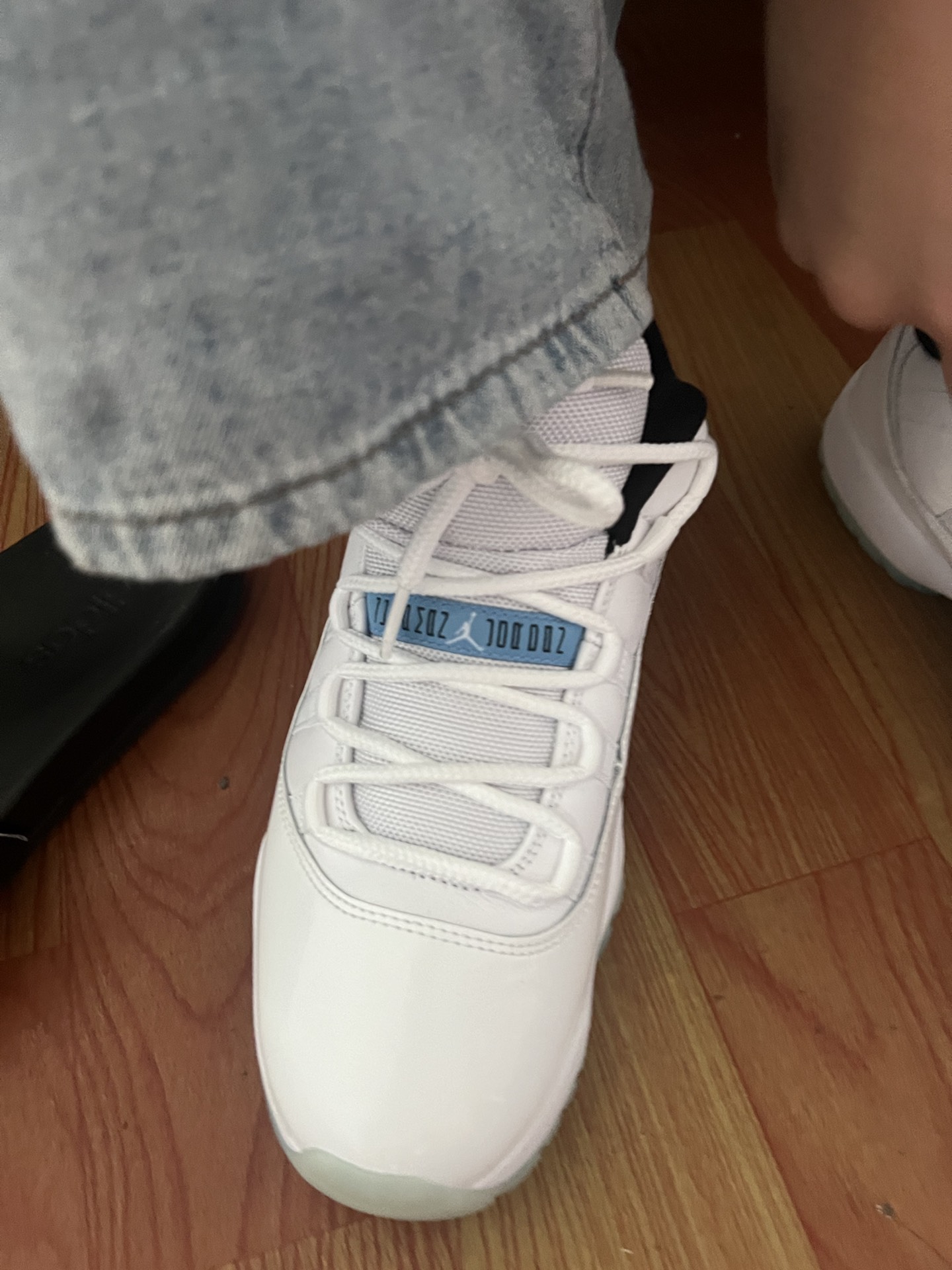 custom review-Jordan Air Jordan 11 Retro Low 'Legend Blue' Low Top Винтажные баскетбольные кроссовки Унисекс Белый Синий