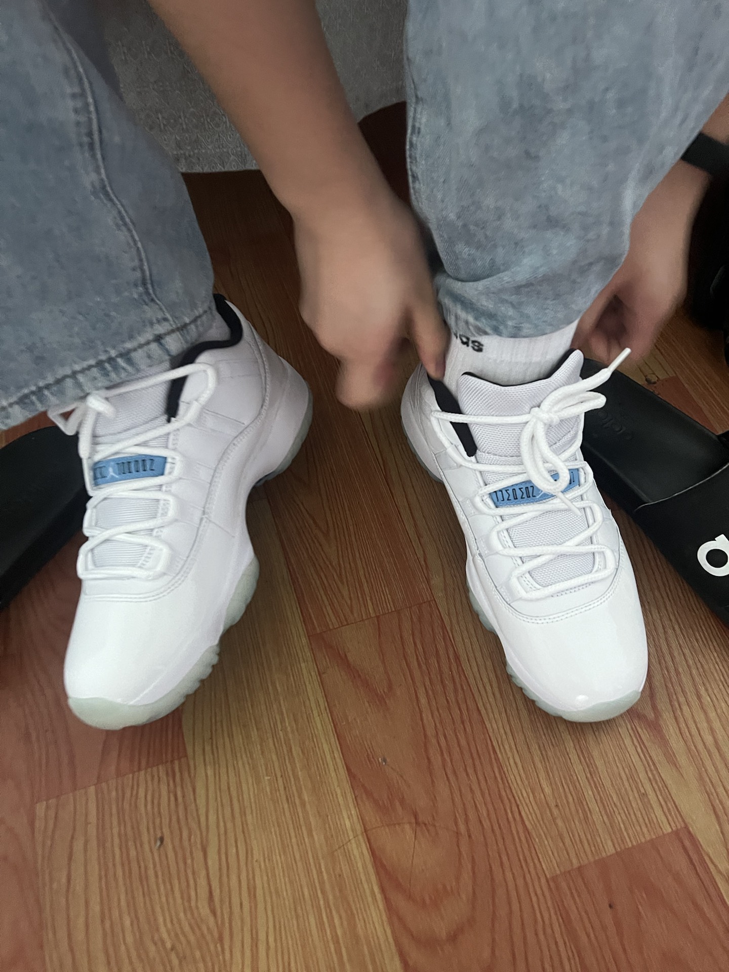 custom review-Jordan Air Jordan 11 Retro Low 'Legend Blue' Low Top Винтажные баскетбольные кроссовки Унисекс Белый Синий