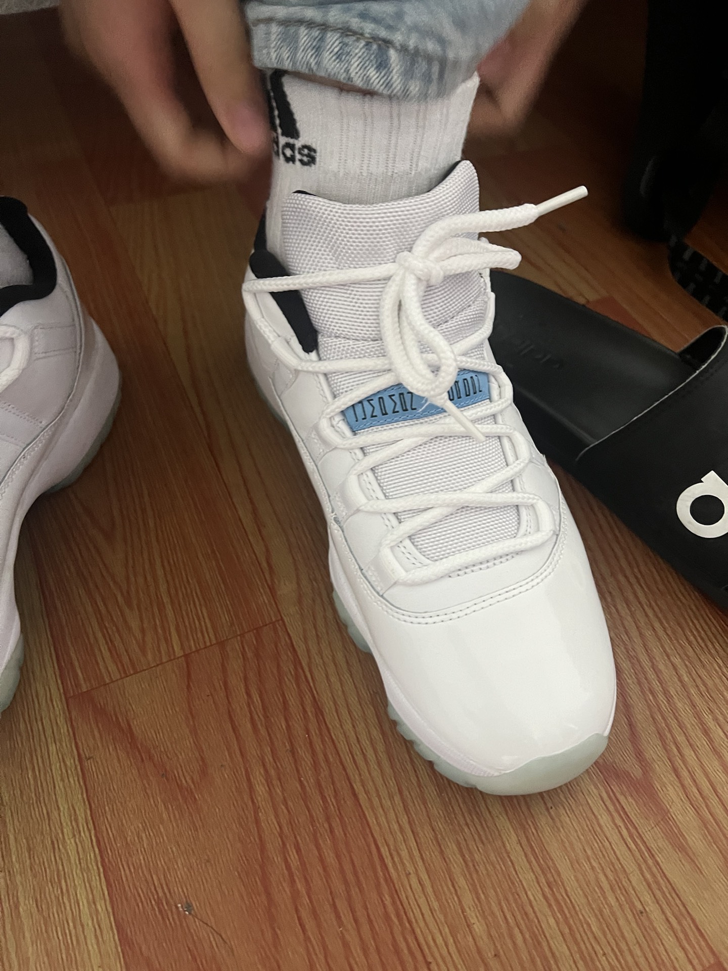 custom review-Jordan Air Jordan 11 Retro Low 'Legend Blue' Low Top Винтажные баскетбольные кроссовки Унисекс Белый Синий