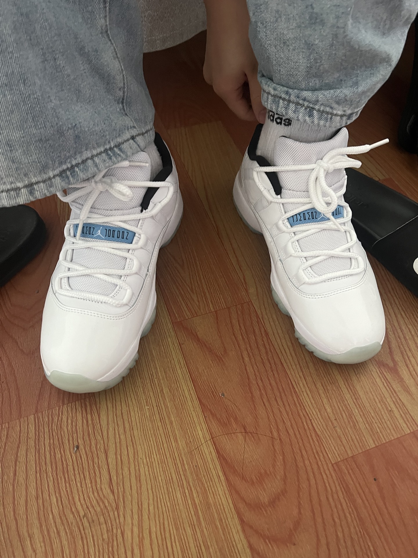 custom review-Jordan Air Jordan 11 Retro Low 'Legend Blue' Low Top Винтажные баскетбольные кроссовки Унисекс Белый Синий