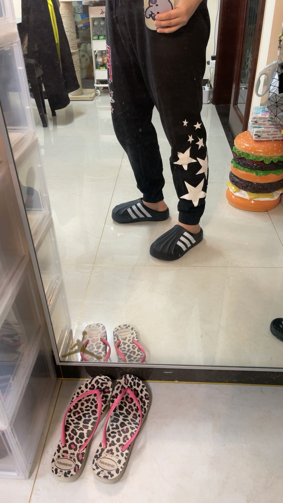 custom review-Adidas Originals AdiFOM SUPERSTAR MULE EVA Домашние тапочки Унисекс Черный Белый