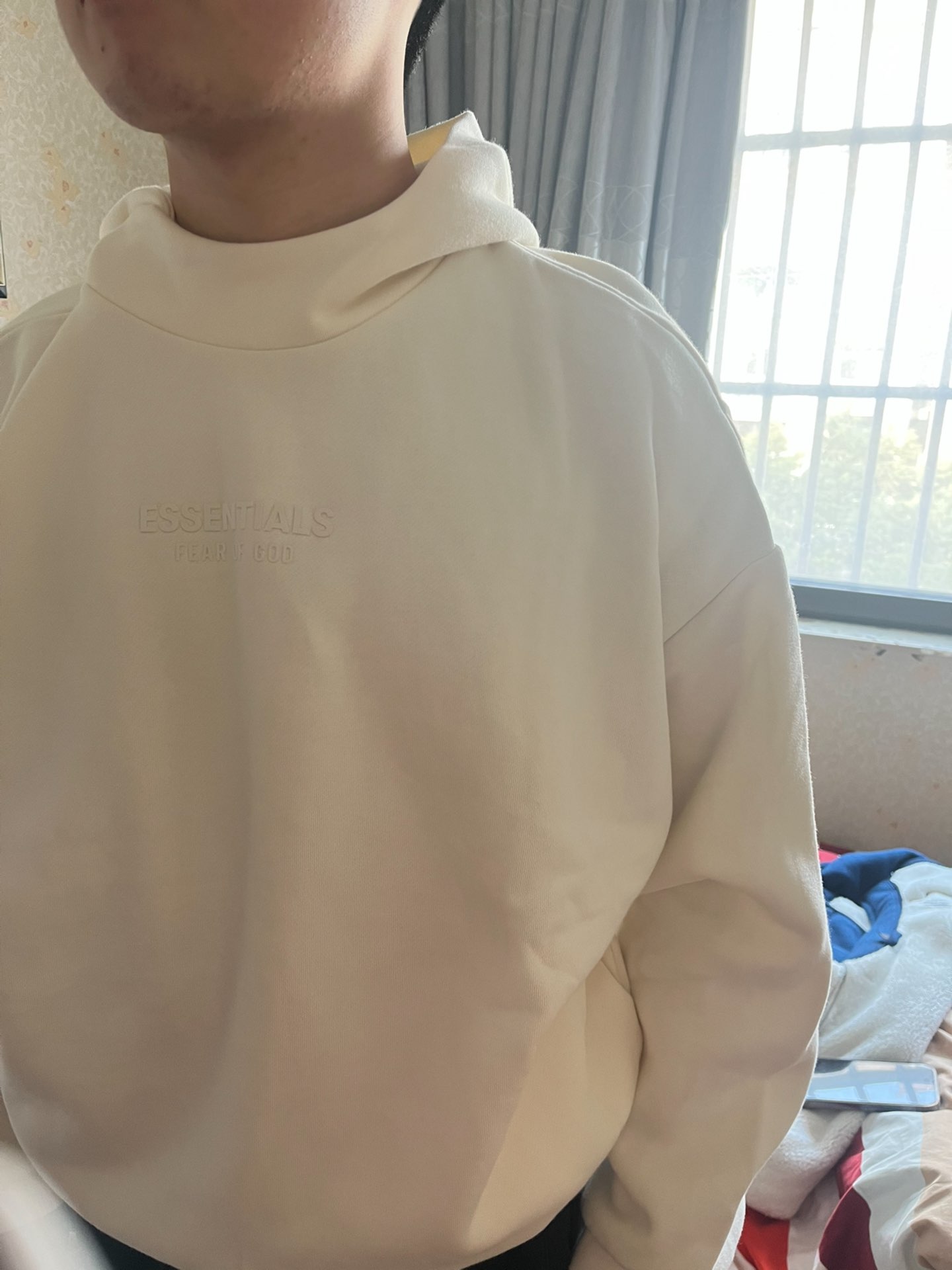 custom review-Fear Of God Essentials FW23 Cloud Series Свитшот Мужской Танец Облаков Танец Облаков