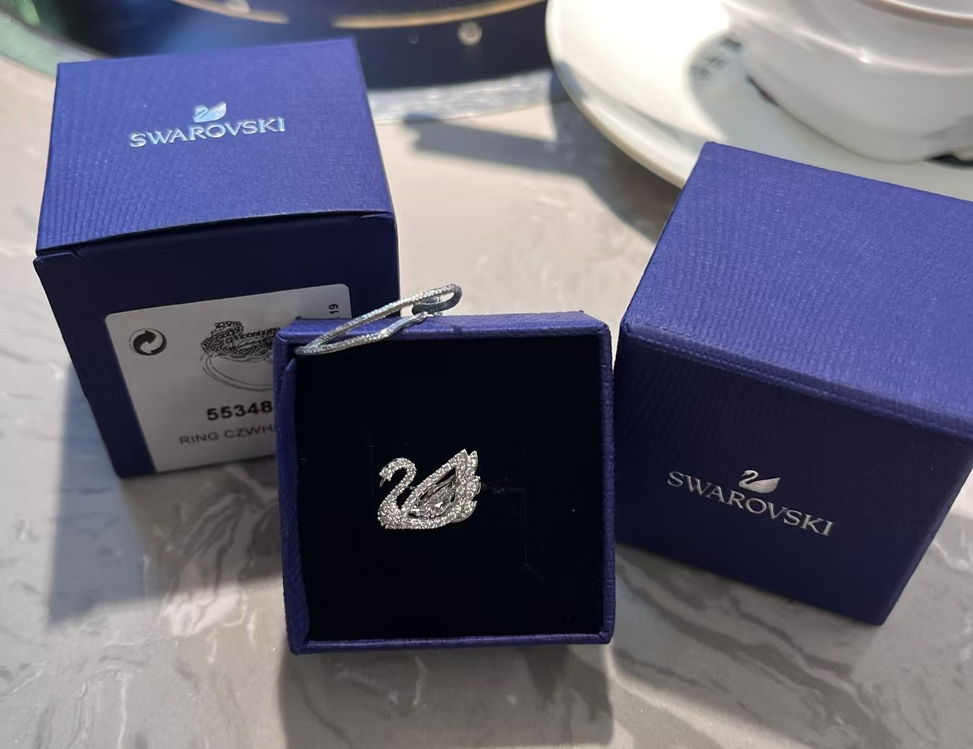 custom review-Swarovski Искусственный кристалл Кольца Женские Белые