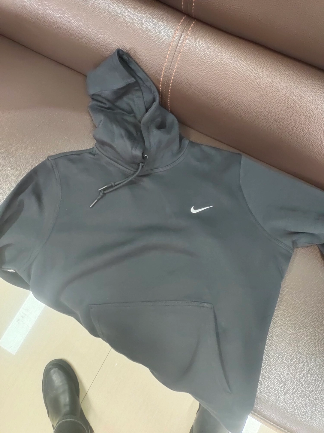 custom review-Nike Club Свитшот Мужской Черный Белый