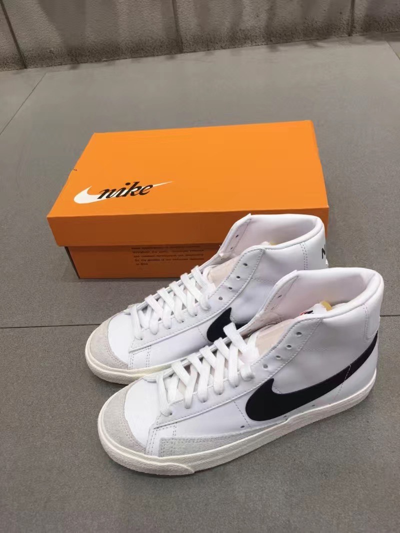 custom review-Nike Blazer 77 Vintage MID Скейтборд Кроссовки Unisex Белый Черный