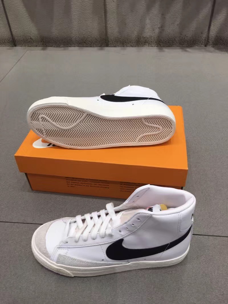 custom review-Nike Blazer 77 Vintage MID Скейтборд Кроссовки Unisex Белый Черный