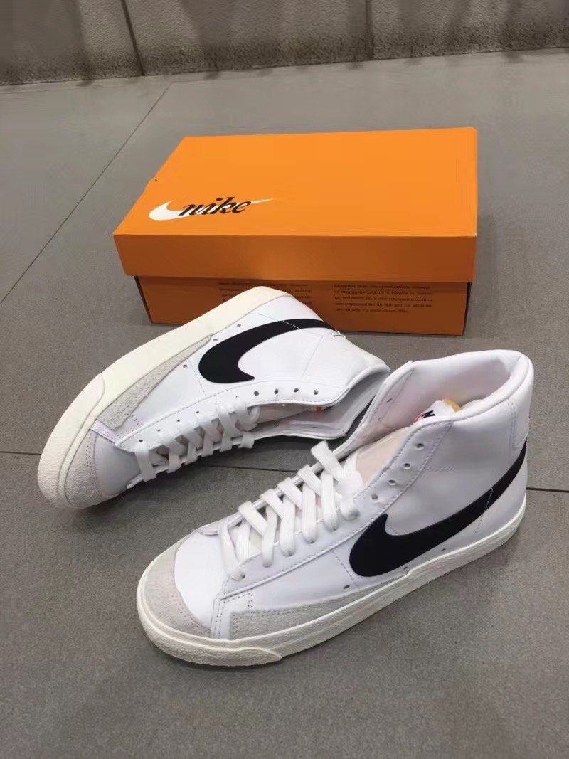 custom review-Nike Blazer 77 Vintage MID Скейтборд Кроссовки Unisex Белый Черный