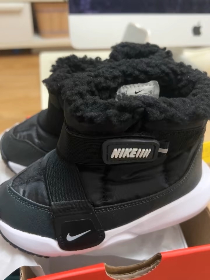 custom review-Nike Flex Advance Boot Устойчивый к истиранию Термическая Высокая Обувь для Малышей Черная для Младенцев и Малышей