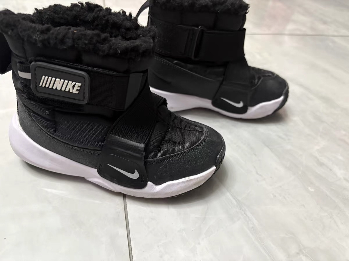 custom review-Nike Flex Advance Boot Устойчивый к истиранию Термическая Высокая Обувь для Малышей Черная для Младенцев и Малышей