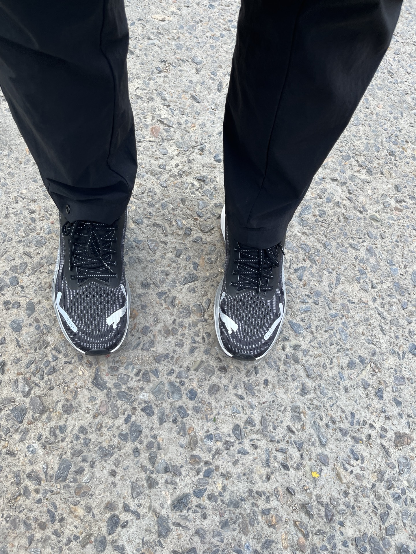 custom review-PUMA Velocity Nitro 3 Устойчивый к истиранию Низкий Топ Повседневные Городские Кроссовки для Коммуникативных Беговых Кроссовки Унисекс Черный Белый