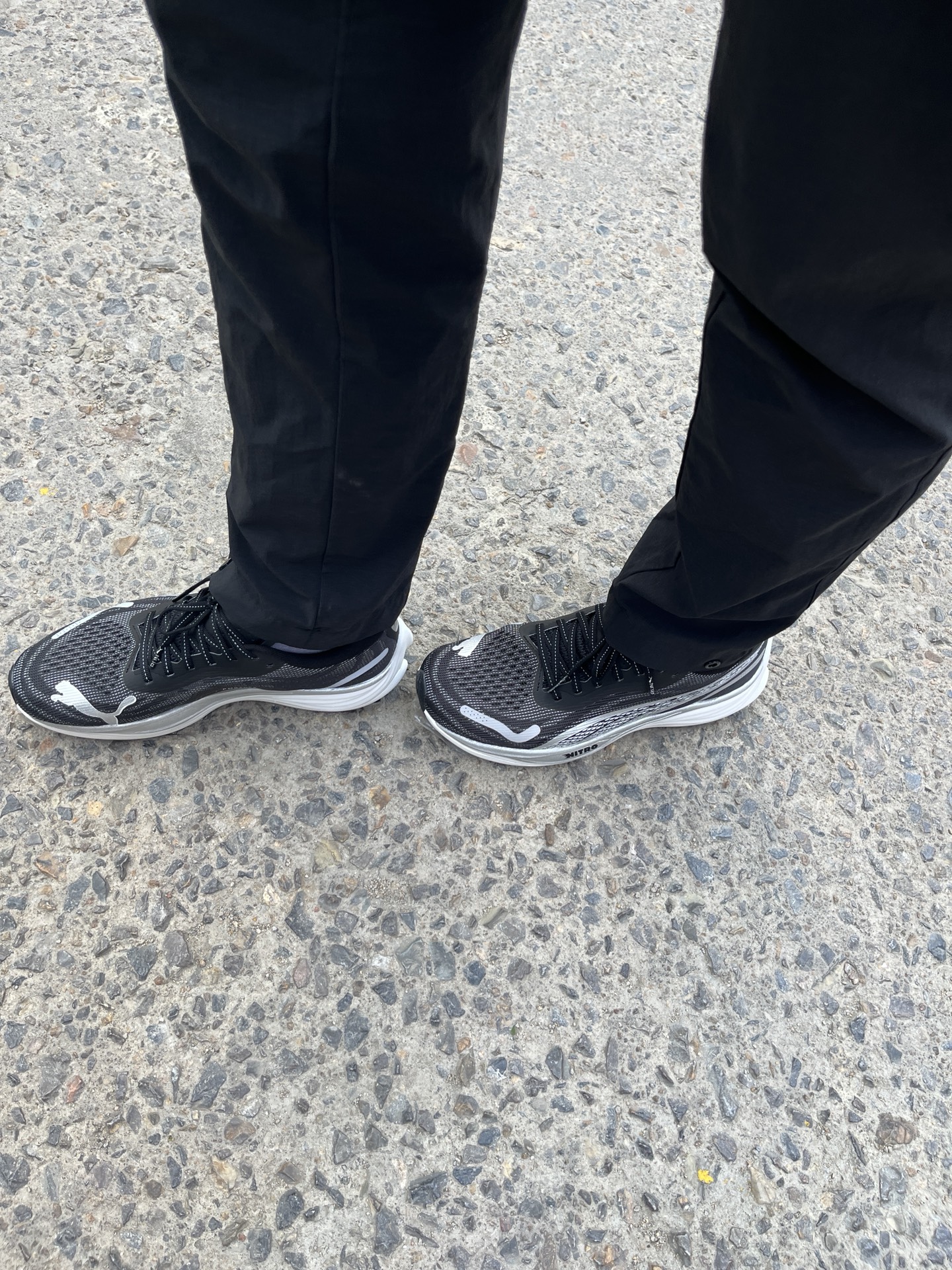 custom review-PUMA Velocity Nitro 3 Устойчивый к истиранию Низкий Топ Повседневные Городские Кроссовки для Коммуникативных Беговых Кроссовки Унисекс Черный Белый